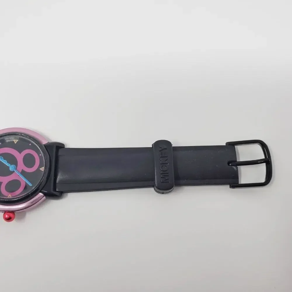 Rare Disney 90's Mickey Mouse Pink Y2K Watch H2F
